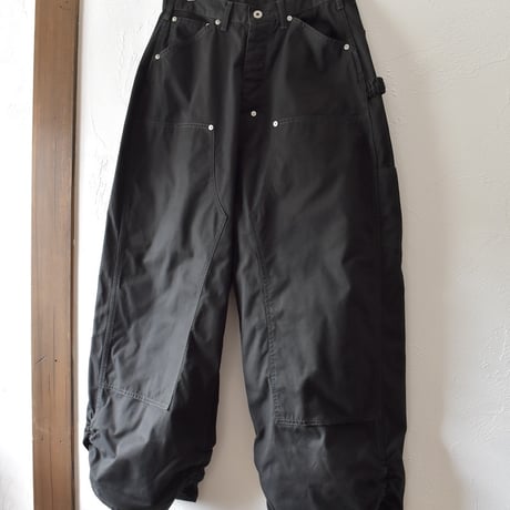 [refomed] FRESH MAN DOUBLE KNEE PANTS - BLACK
