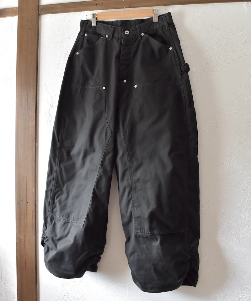 refomed] FRESH MAN DOUBLE KNEE PANTS - BLACK |