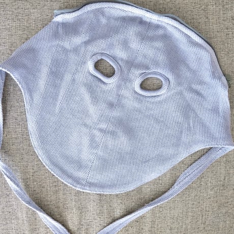 [JIAN YE] ORBIT MASK HOOD - DYED AQUA