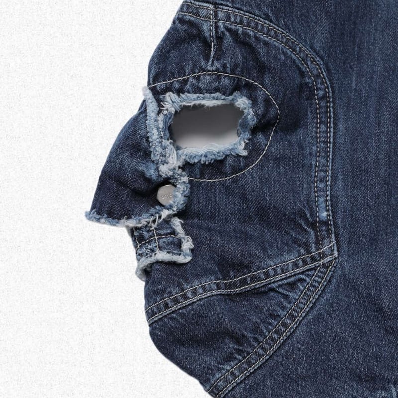 ROTOL] MASK DENIM SHIRT DAMAGE | VALORE online