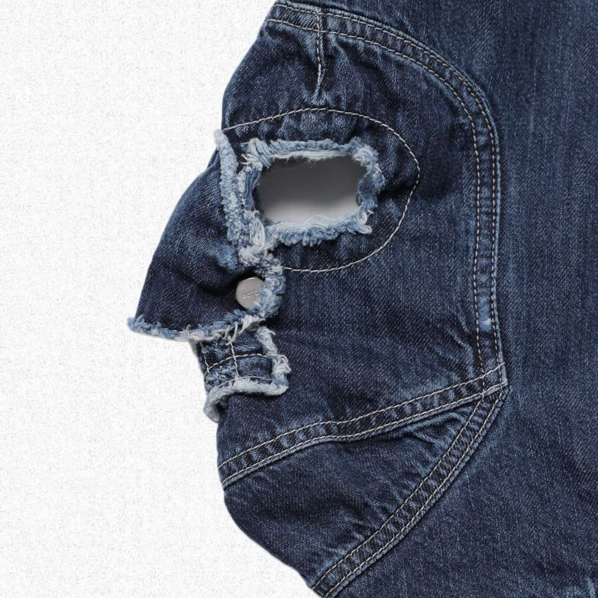 ROTOL] MASK DENIM SHIRT DAMAGE | VALORE online