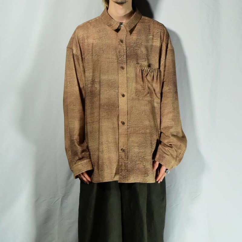 【refomed / リフォメッド】WRIST PATCH WIDE SHIRT