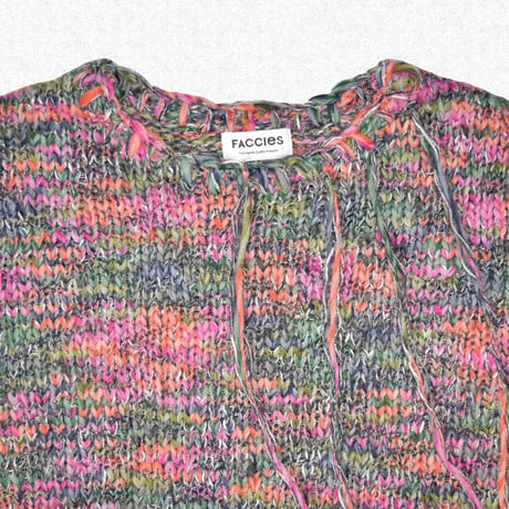 [FACCIES] ROVING SLAB MIX KNIT - RAINBOW
