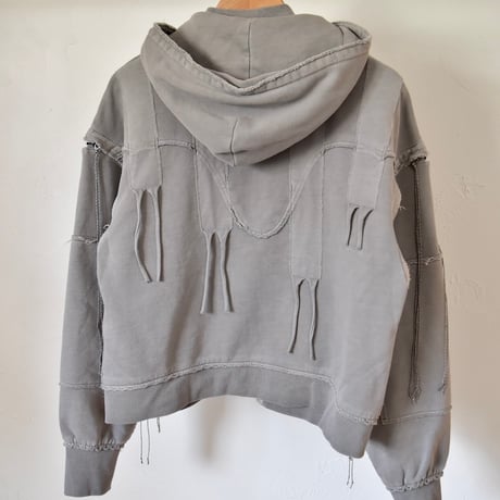 [FACCIES] DETACHABLE HOOD AND SLEEVES WESTERN PK - GRAY