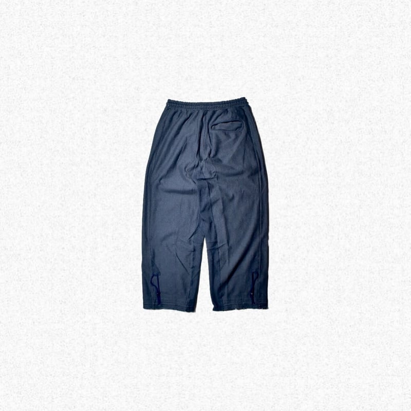 jian ye damage solid pants navy