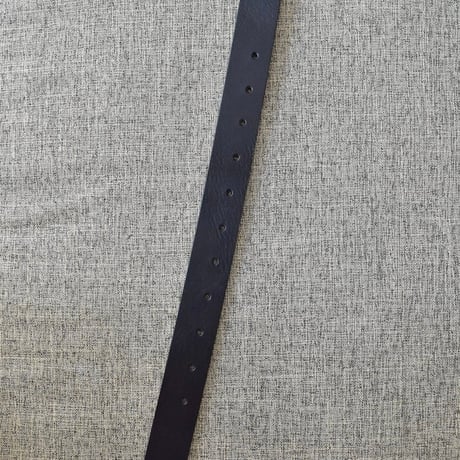 [ABELIA EDOWARD GOUCHA] CLASSIC LEATHER BELT - BLACK