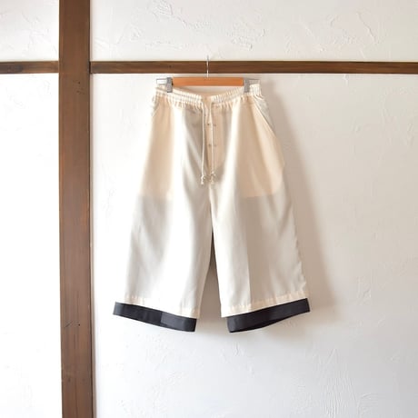[refomed] REVERSIBLE TRUNKS PANTS - OFF×CHARCOAL