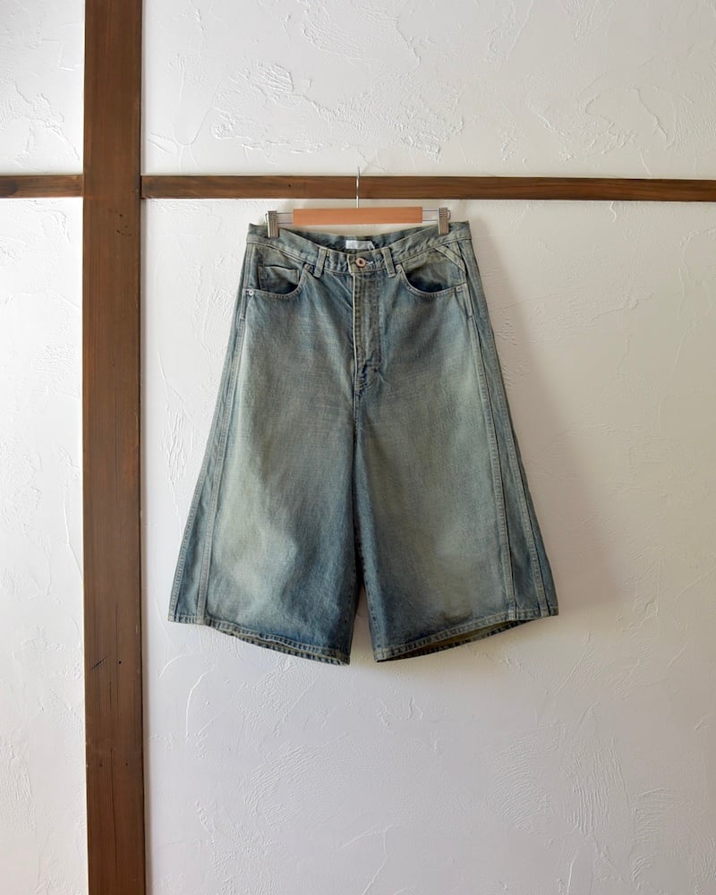 ROTOL] TRIPLE SEAMS 6P DENIM SHORTS DAMAGE | V