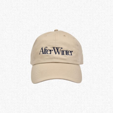 [After Winter] BASIC LOGO CAP - KHAKI