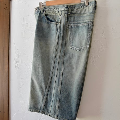 [ROTOL] TRIPLE SEAMS 6P DENIM SHORTS DAMAGE