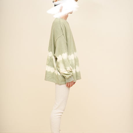 [refomed] WORK GLOVE TIE DYE TEE - KHAKI