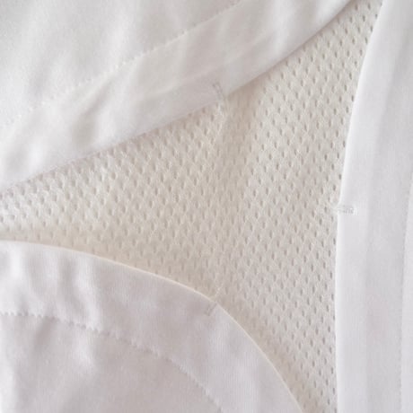 [ROTOL] CROSS MESH TEE - WHITE