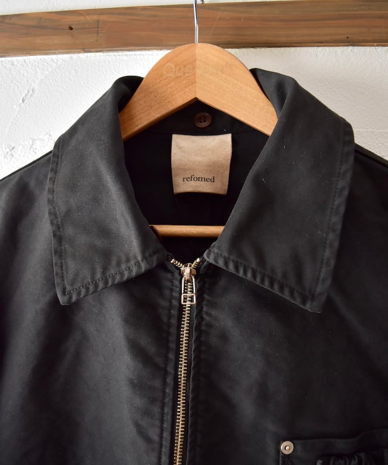 refomed] NEXT MAN MOLESKIN JACKET - BLACK | VA