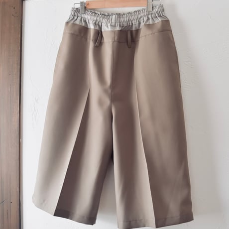[refomed] REVERSIBLE TRUNKS PANTS - KHAKI×GRAY