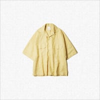 refomed リフォメッド / HEMP PULLOVER OPEN COLLAR SHIRT - yellow / ヘンププルオーバーオープンカラーシャツ