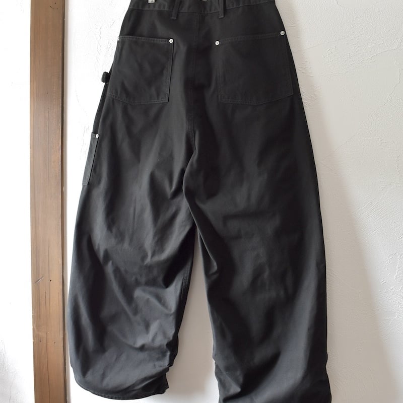 refomed] FRESH MAN DOUBLE KNEE PANTS - BLACK |