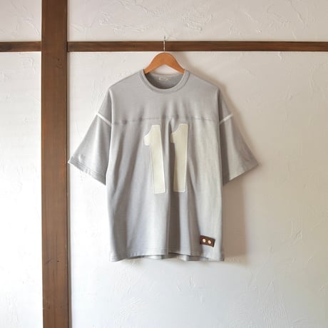 [refomed] "11" FOOTBALL TEE - GRAY