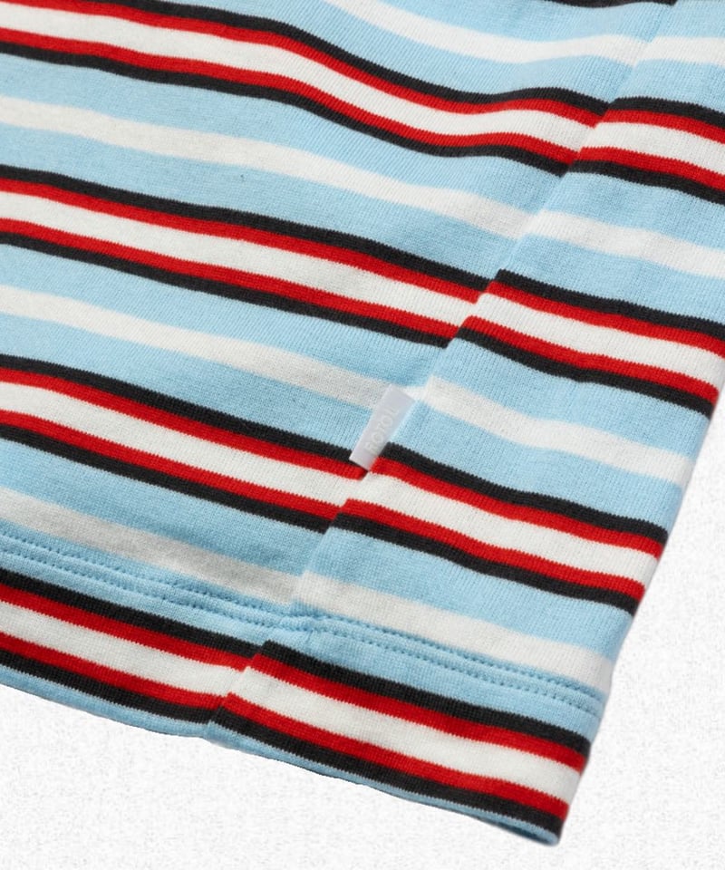 ROTOL] WIDE TWIST LONG SLEEVE TEE BORDER - SUN