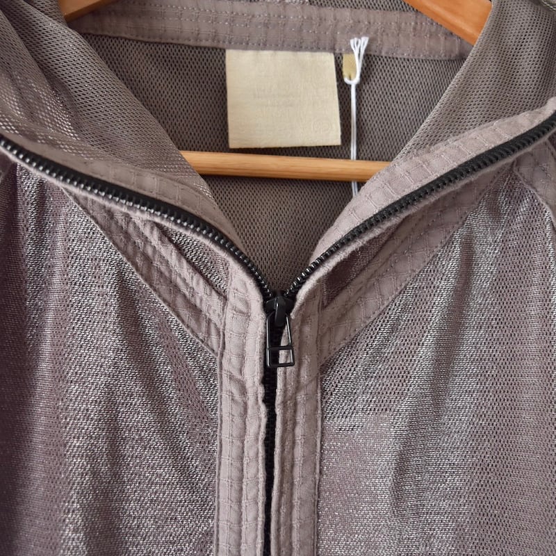 JIAN YE] MESH HOODIE 参 - BROWN | VALORE online