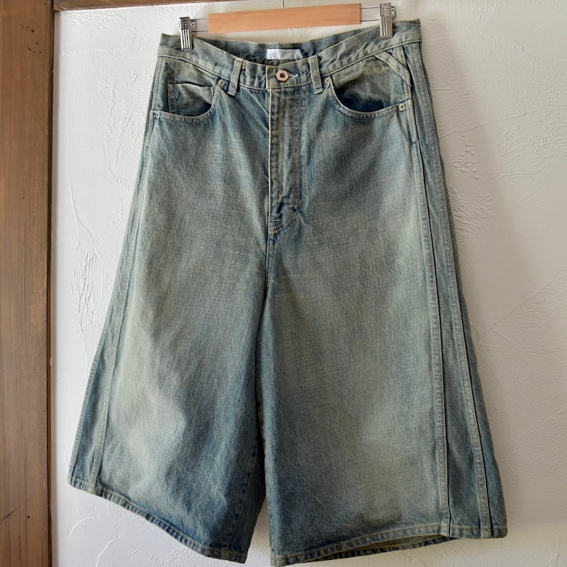 ROTOL] TRIPLE SEAMS 6P DENIM SHORTS DAMAGE | V