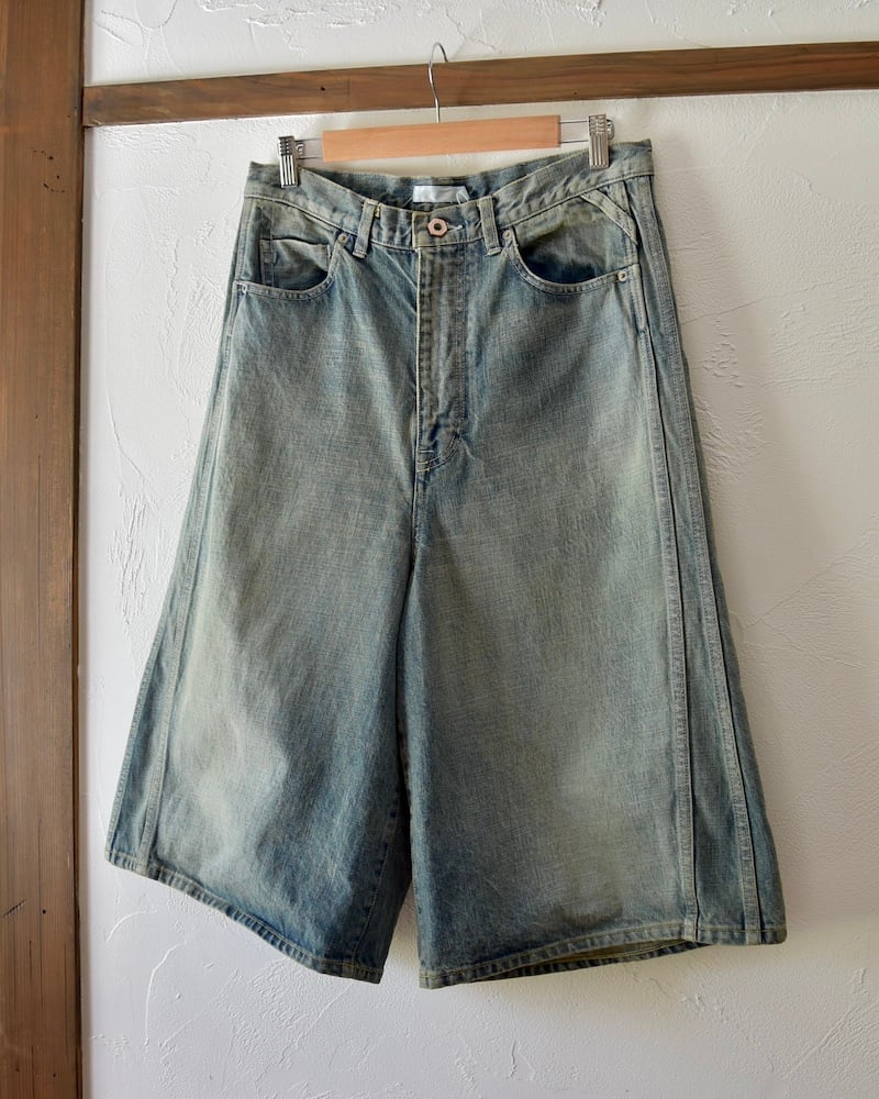 レッグウェア ROTOL TRIPLE SEAMS 6P DENIMSHORTS WASHED ROTOL / TRIPLE SEAMS 6P DENIM SHORTS DAMAGE