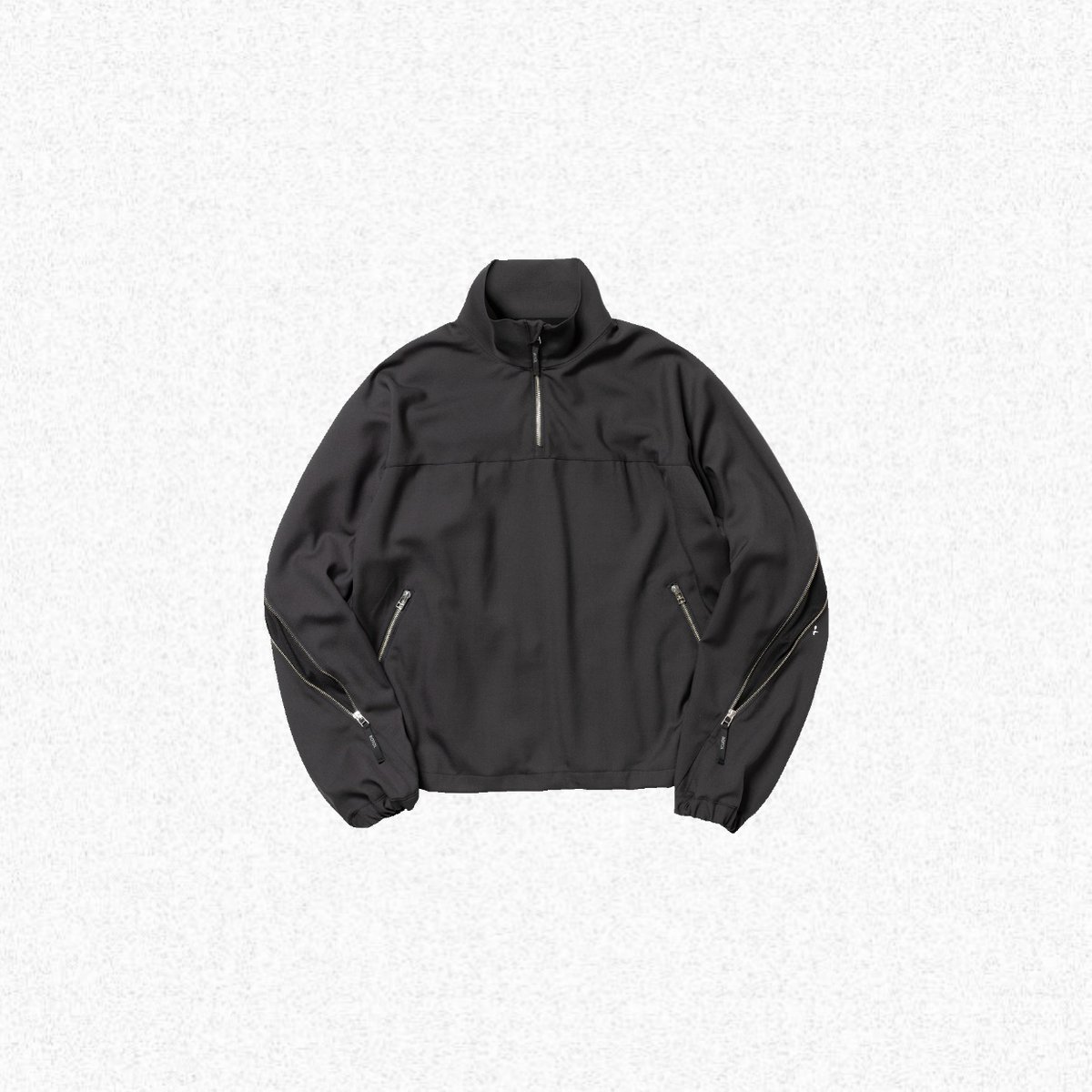 ROTOL HALF ZIP PULLOVER ロトル ハーフジッププルオーバー ROTOL] HALF ZIP PULLOVER - CHARCOAL | VALORE o