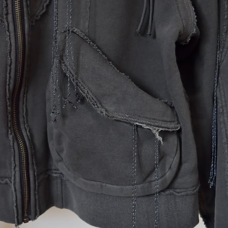 [FACCIES] DETACHABLE HOOD AND SLEEVES WESTERN PK - BLACK