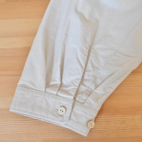 [refomed] WRIST PATCH WIDE SHIRT "OX" - IVORY