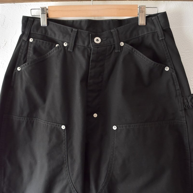 refomed] FRESH MAN DOUBLE KNEE PANTS - BLACK |