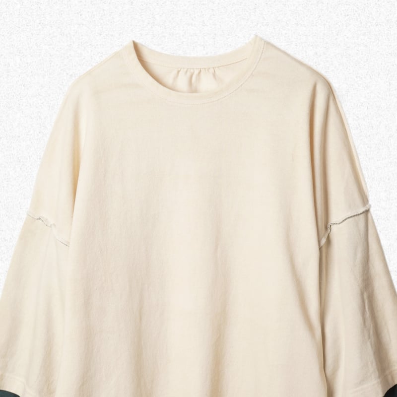 refomed] 10WASH REVERSIBLE L/S TEE - NATURAL×G