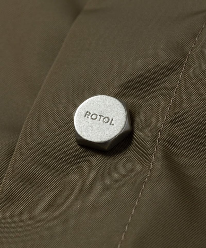 ROTOL] SNAP BUTTON NYLON SHIRT - OLIVE | VALOR