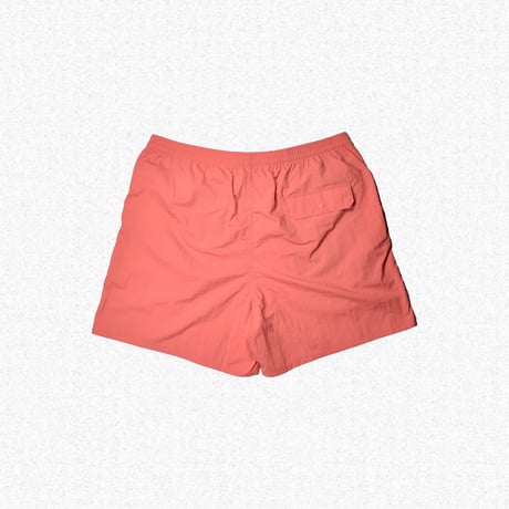 [After Winter] EDGE LOGO NYLON SHORTS - CORAL