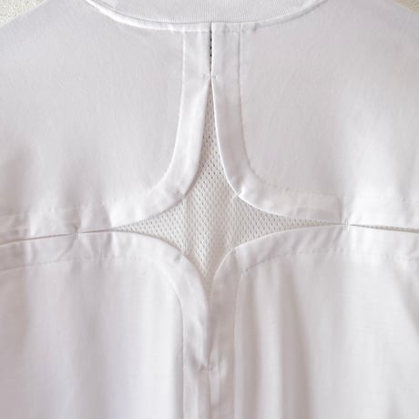 [ROTOL] CROSS MESH TEE - WHITE