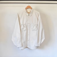 [refomed] WRIST PATCH WIDE SHIRT "OX" - IVORY