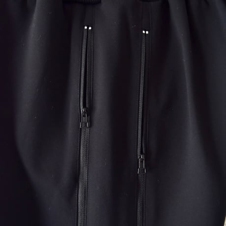 [ROTOL] DOUBLE ZIP TRACK PANTS - BLACK