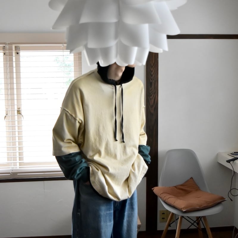 refomed] 10WASH REVERSIBLE L/S TEE - NATURAL×G