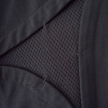 [ROTOL] CROSS MESH TEE - BLACK