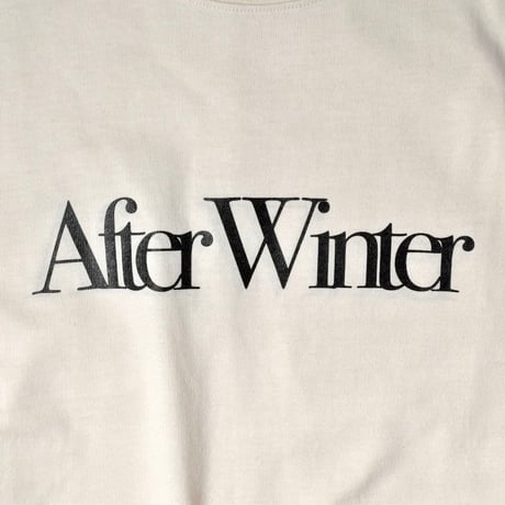 after winter アフターウィンター / INSIDE OUT TEE - ivory / インサイドアウトTシャツ