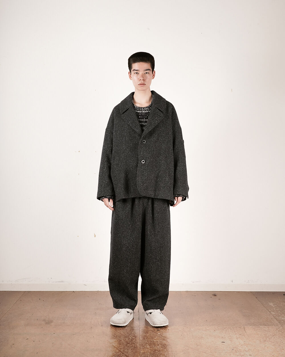 refomed リフォメッド / FORMAN WIDE PANTS - navy / フォア...