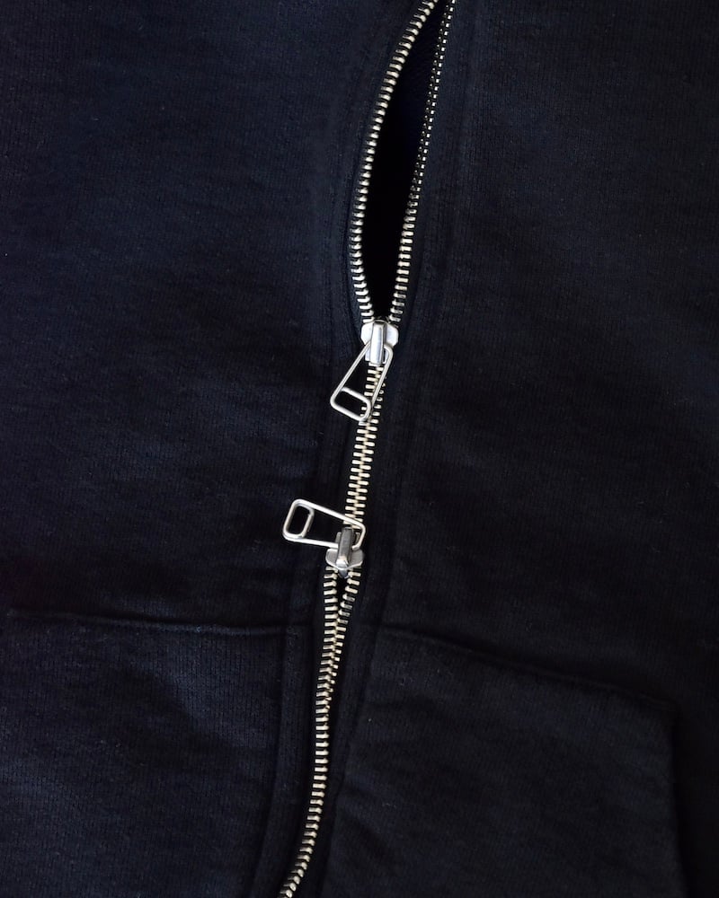 ROTOL] LOOPWHEEL SWEAT ZIP HOODIE - BLACK | VA