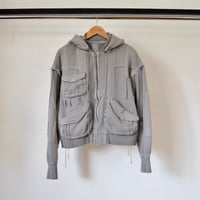 [FACCIES] DETACHABLE HOOD AND SLEEVES WESTERN PK - GRAY