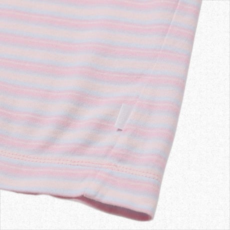 [ROTOL] TWIST POCKET TEE BORDER - STRAWBERRY