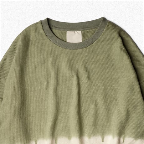 [refomed] WORK GLOVE TIE DYE TEE - KHAKI