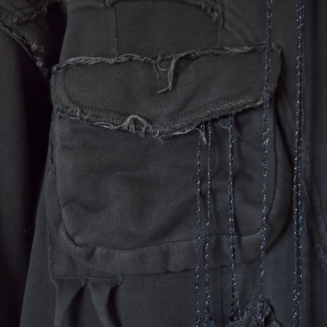[FACCIES] DETACHABLE HOOD AND SLEEVES WESTERN PK - BLACK