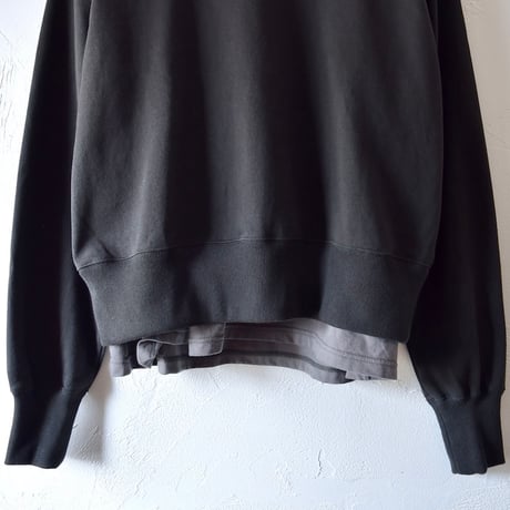 [JIAN YE] LAYERED TOP - BLACK