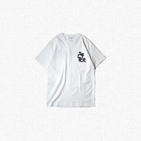 [After Winter] BRUSH LOGO TEE - WHITE