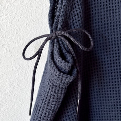 [refomed] COTTON LAYERED MESH BIBS - NAVY