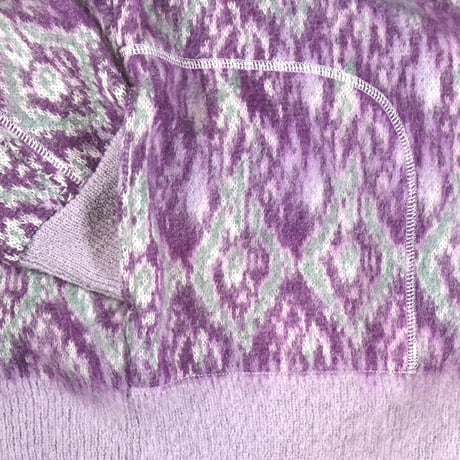 [FACCIES] JACQUARD KNIT CD - PURPLE