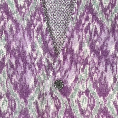 [FACCIES] JACQUARD KNIT CD - PURPLE