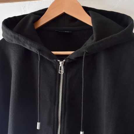 [ROTOL] LOOPWHEEL SWEAT ZIP HOODIE - BLACK
